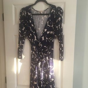 Gap long sleeve jersey wrap dress